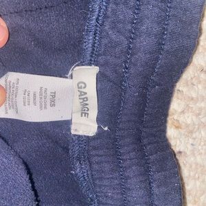 Navy blue garage shorts